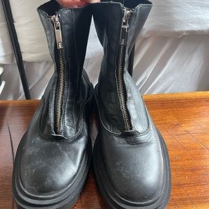 Zara zip boot